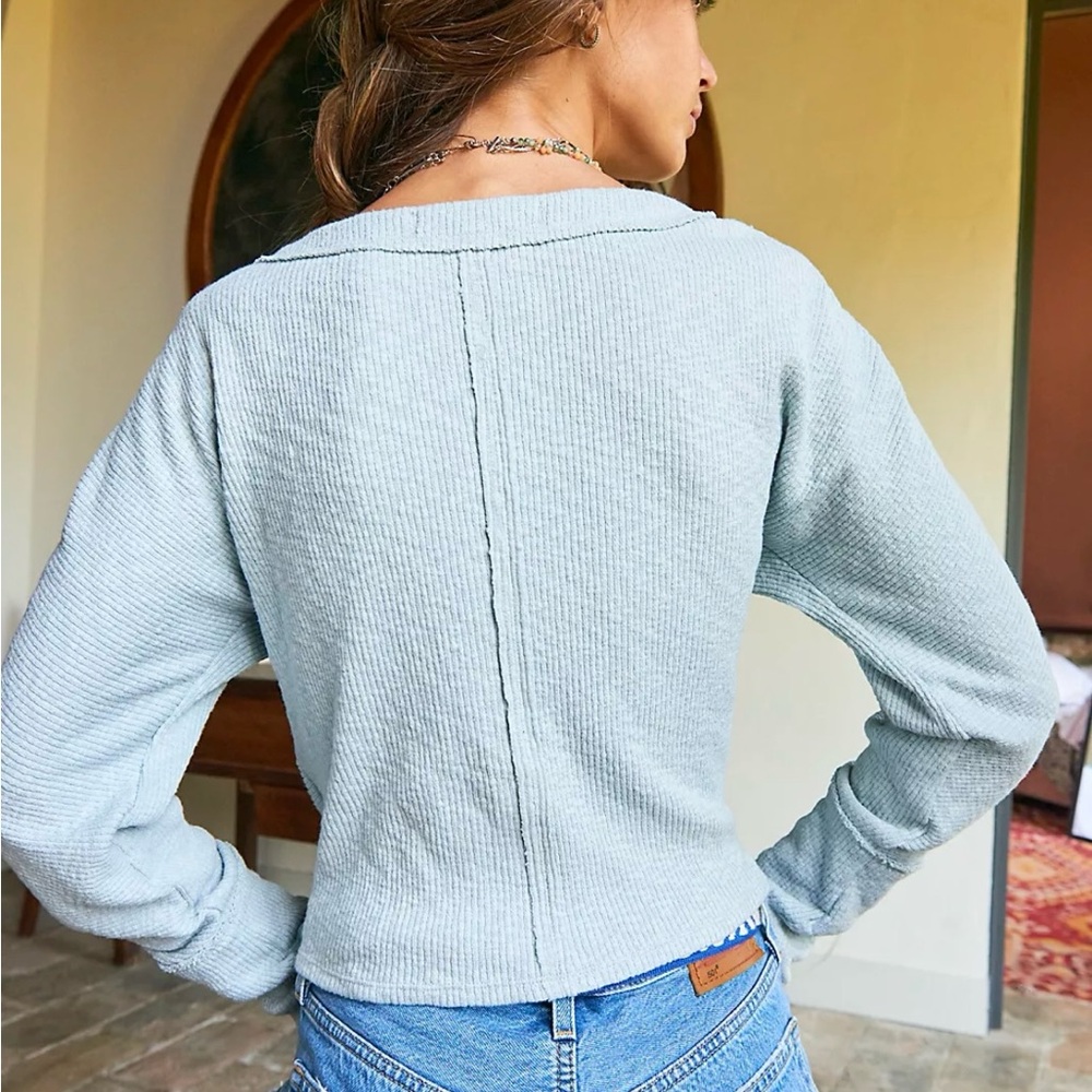 Free People Surplice Top- EUC - Picture 3 of 8